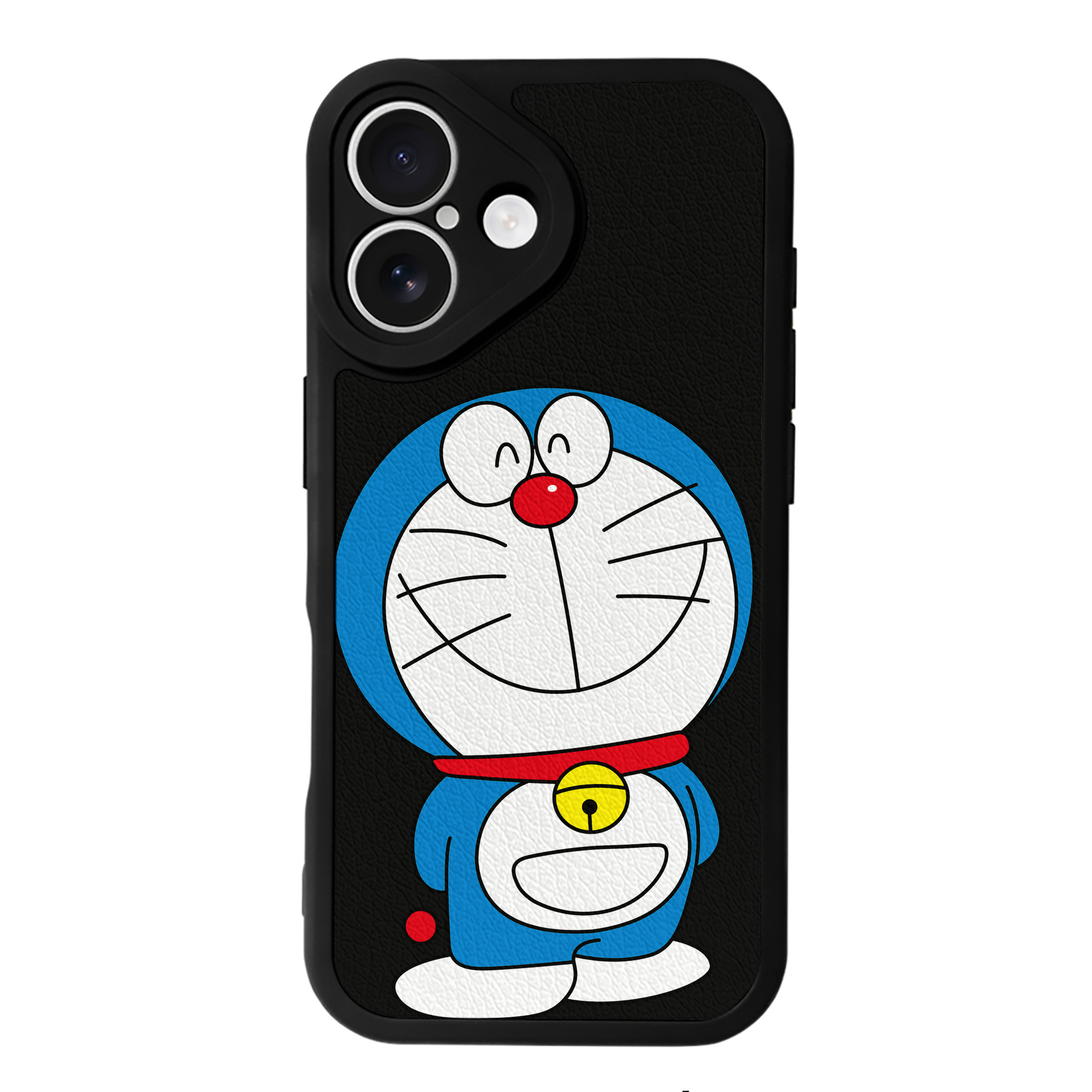 （画像用） ドラえもん Doraemon 【iPhone 16シリーズ対応】シリコンスマホケース（レザー調） 材質：シリコン